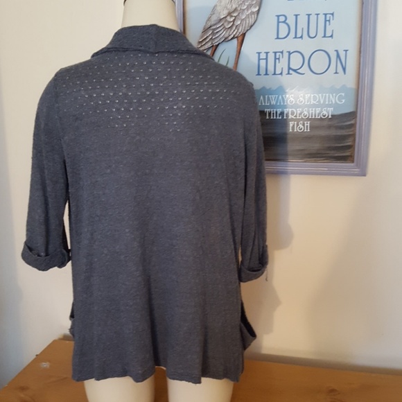 Kirra open front grey cardigan Size M - Picture 2 of 3